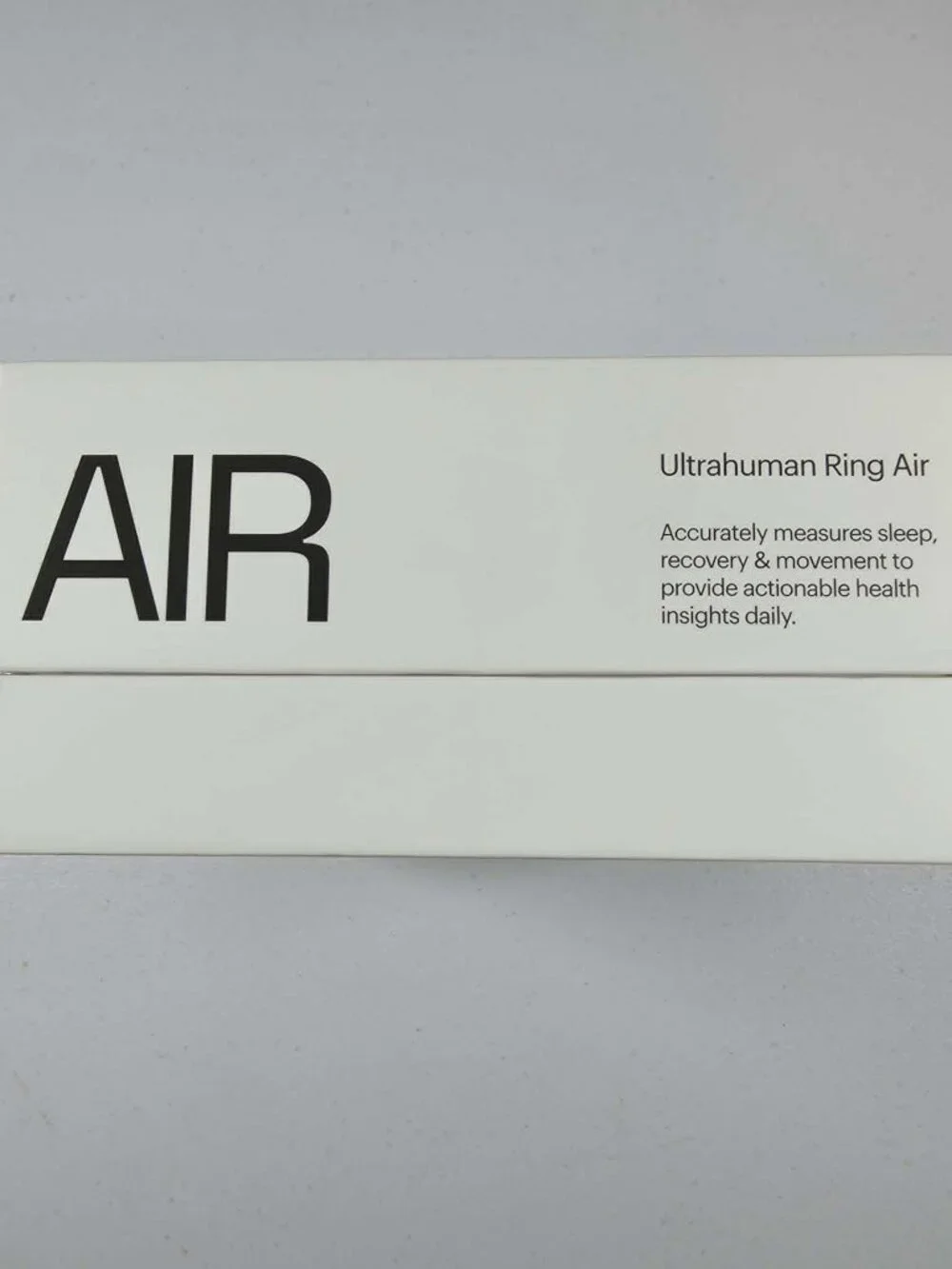 ULTRA HUMAN AIR SMART RING HEALTH MONITOR AIR SILVER SIZE 9 NEW